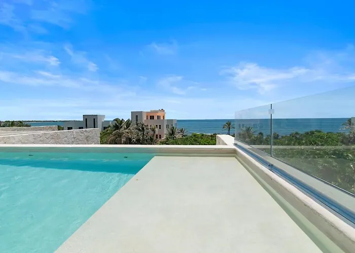 Hideout Sea Views 2 Min To 7 Rooftop Pools Akumal